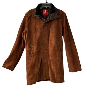 ‼️FREE SHIPPING Men’s Western Chestnut Brown Laverapelle Suede Leather Long Coat